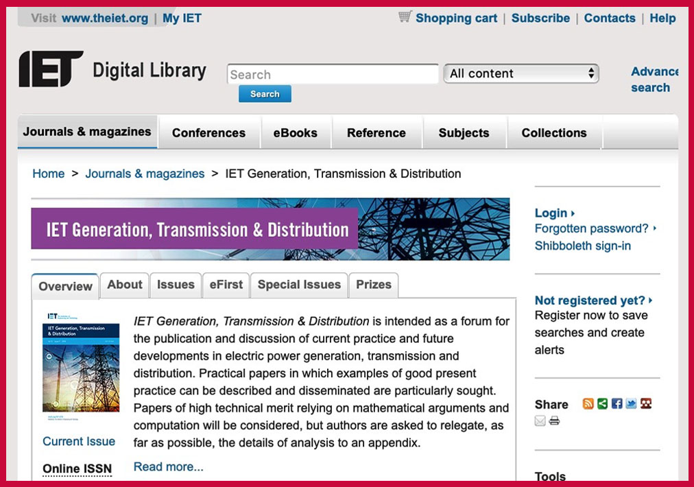 Steve Chan Reviewer for IET Generation, Transmission & Distribution (GTD)
